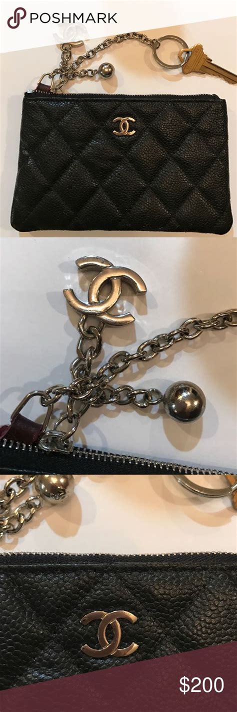 chanel key chain wallet